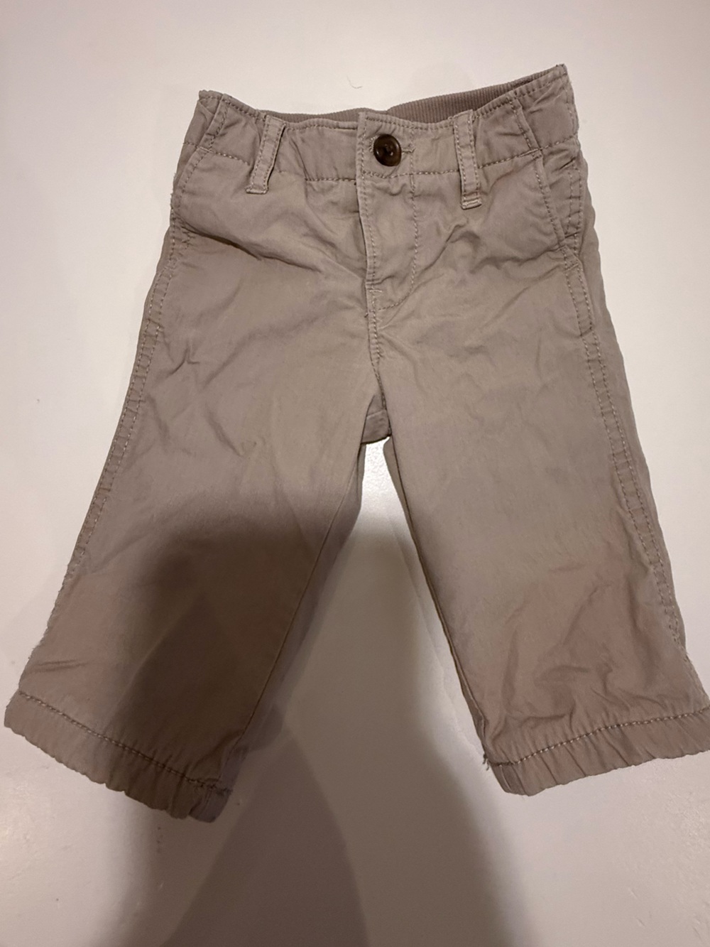 Baby Gap 6–12M Khaki Fleece-Lined Pants